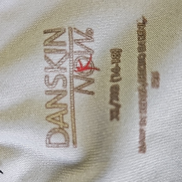 DANSKIN XL women's blue and black geometric legings. Small pocket inside. - Picture 3 of 8